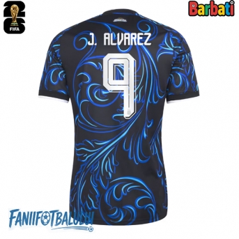 Argentina Julian Alvarez #9 Tricou Fotbal Replică Mondial 2026 Barbati Deplasare